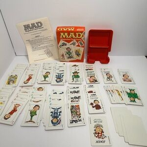 MAD Magazine Card Game Complete 1979 box has fading